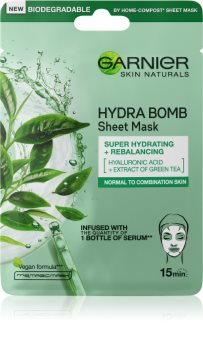 Garnier Skin Naturals Moisture+Freshness extra feuchtigkeitsspendende reinigende Textil-Maske für normale Haut und Mischhaut