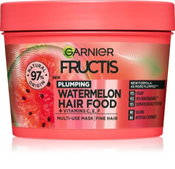 Garnier Fructis Watermelon Hair Food maska pro jemné a zplihlé vlasy