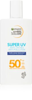 Garnier Ambre Solaire Super UV fluid pentru fata cu protectie solara 50+