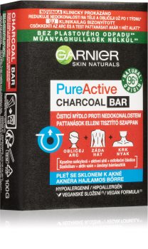 Garnier Pure Active Charcoal Bar Cleansing Soap
