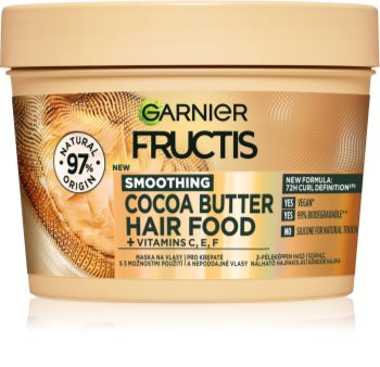 Garnier Fructis Cocoa Butter Hair Food maschera per capelli nutriente con burro di cacao