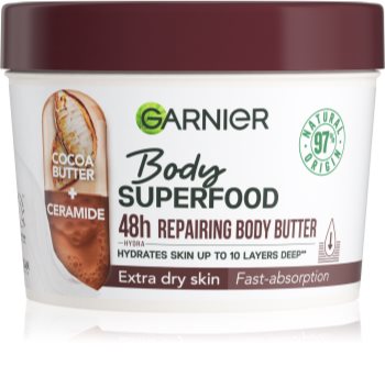 Garnier Body SuperFood tápláló vaj a testre kakaóval