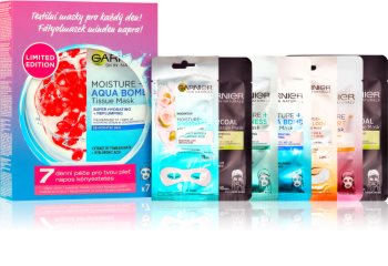 Garnier Skin Naturals Tissue Mask Box sada pleťových masek pro ženy