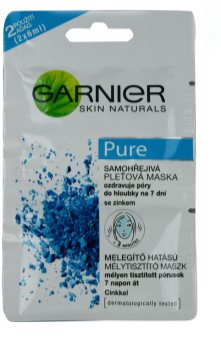 Garnier Pure máscara facial para pele problemática, acne