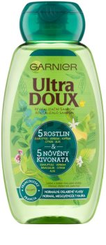 Garnier Ultra Doux champú revitalizador para cabello débil
