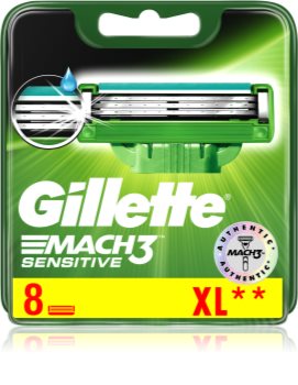 Gillette Mach3 Sensitive Replacement Blades 8 pcs