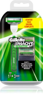 Gillette Mach3 Sensitive máquina de depilar + refil de 3 lâminas