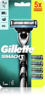 Gillette Mach3 Rasierer + Ersatzbürstenköpfe