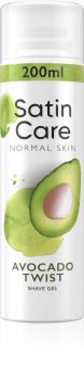 Gillette Satin Care Avocado Twist gel na holení pro ženy