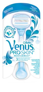 Gillette Venus ProSkin™ MoistureRich maquinilla de afeitar + 2 cabezales de recambio