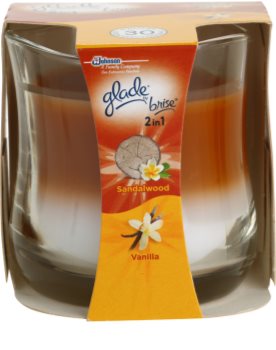 Glade Sandalwood and Vanilla vonná svíčka 135 g
