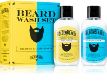 Golden Beards Beard Wash Set Partashampoo- Ja Hoitoaine