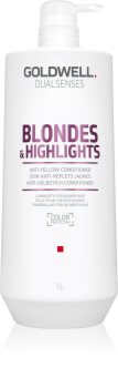 Goldwell Dualsenses Blondes & Highlights conditioner voor blond haar neutraliseert gele Tinten
