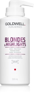 Goldwell Dualsenses Blondes & Highlights regenererende sheet mask neutraliseert gele Tinten