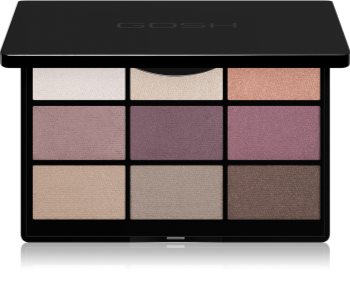 Gosh 9 Shades Palette paleta očních stínů se zrcátkem
