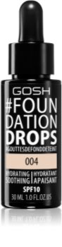 Gosh Foundation Drops base de maquillaje ligera en gotas SPF 10