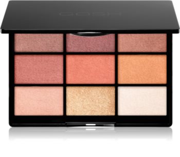 Gosh 9 Shades Palette paletka očných tieňov so zrkadielkom