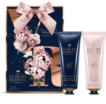 Grace Cole Luxury Bathing Velvet Rose & Peony zestaw upominkowy (do rąk i paznokci)