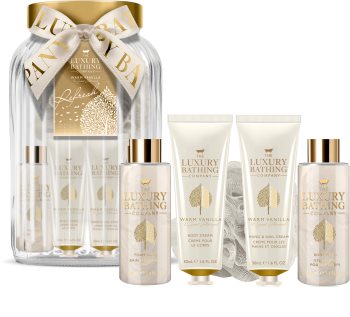 Grace Cole Luxury Bathing Warm Vanilla & Sweet Almond Gift Set (voor in Bad)