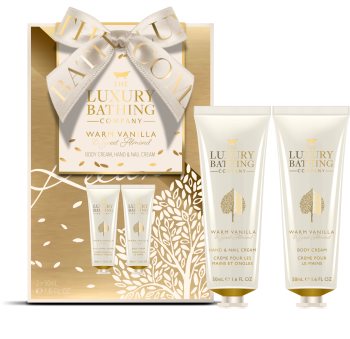 Grace Cole Luxury Bathing Warm Vanilla & Sweet Almond set cadou (pentru maini si corp)