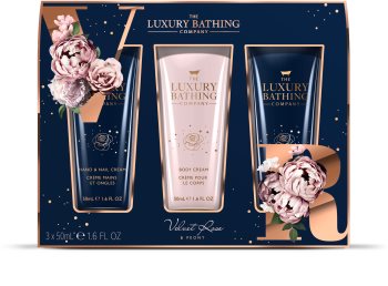 Grace Cole Luxury Bathing Velvet Rose & Peony Lahjasetti (Pehmeälle Ja Sileälle Iholle)