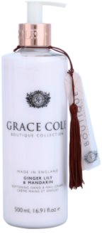 Grace Cole Boutique Ginger Lily & Mandarin zjemňující krém na ruce a nehty