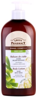 Green Pharmacy Body Care Aloe & Rice Milk drėkinamasis kūno losjonas maitinamojo poveikio