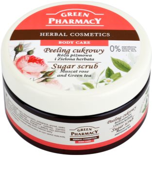 Green Pharmacy Body Care Muscat Rose & Green Tea cukrový peeling
