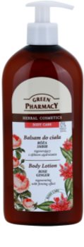 Green Pharmacy Body Care Rose & Ginger regenerační tělové mléko se zpevňujícím účinkem