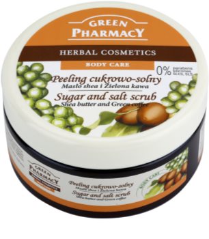 Green Pharmacy Body Care Shea Butter & Green Coffee cukor és só peeling