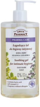 Green Pharmacy Pharma Care Oak Bark Sage zklidňující gel na intimní hygienu