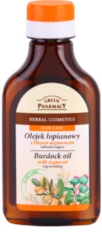 Green Pharmacy Hair Care Argan Oil aceite de bardana para cabello con efecto regenerador