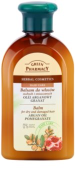 Green Pharmacy Hair Care Argan Oil & Pomegranate balsamo per capelli rovinati e secchi
