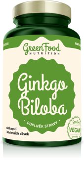 GreenFood Nutrition Ginkgo biloba doplněk stravy pro podporu duševního a fyzického zdraví