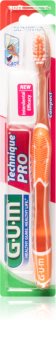 G.U.M Technique PRO Compact Soft οδοντόβουρτσα με ταξιδιωτικό κάλλυμα μαλακό