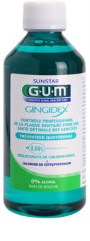 G.U.M Gingidex 0,06% sveikų dantenų burnos skalavimo skystis nuo apnašų be alkoholio