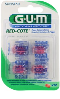 G.U.M Red-Cote apnašas nudažančios tabletės