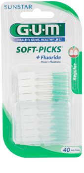 G.U.M Soft-Picks +Fluoride dantų krapštukai įprastas