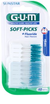 G.U.M Soft-Picks +Fluoride dantų krapštukai didelis
