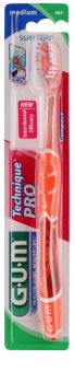 G.U.M Technique PRO Compact Tandenborstel met Reisetui Medium