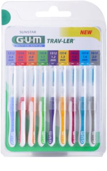 G.U.M Trav-Ler Interdental Brushes, 9 pcs Mix
