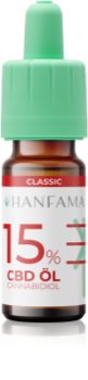 Hanfama CBD Classic 15% CBD σταγόνες υποστήριξη και ανανέωση ερεθισμένων ούλων