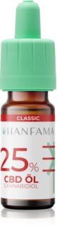 Hanfama CBD Classic 25% CBD σταγόνες υποστήριξη και ανανέωση ερεθισμένων ούλων