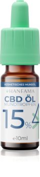 Hanfama CBD Mundtropfen 15% CBD droppar Stödjer regenereringen av irriterat tandkött