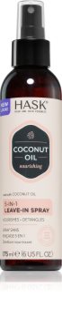 HASK Monoi Coconut Oil spray care nu necesita clatire pentru un par stralucitor si catifelat