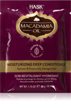 HASK Macadamia Oil balsam hidratant pentru par uscat, deteriorat si tratat chimic