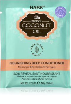 HASK Monoi Coconut Oil revitalisierender Conditioner für glänzendes und geschmeidiges Haar