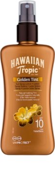Hawaiian Tropic Golden Tint loción protectora en spray SPF 10