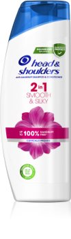 Head & Shoulders Smooth & Silky Hilsettä Ehkäisevä Hiustenpesuaine 2 in 1