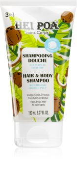 Hei Poa Organic Coconut Oil șampon cu ulei de nucă de cocos pentru corp si par